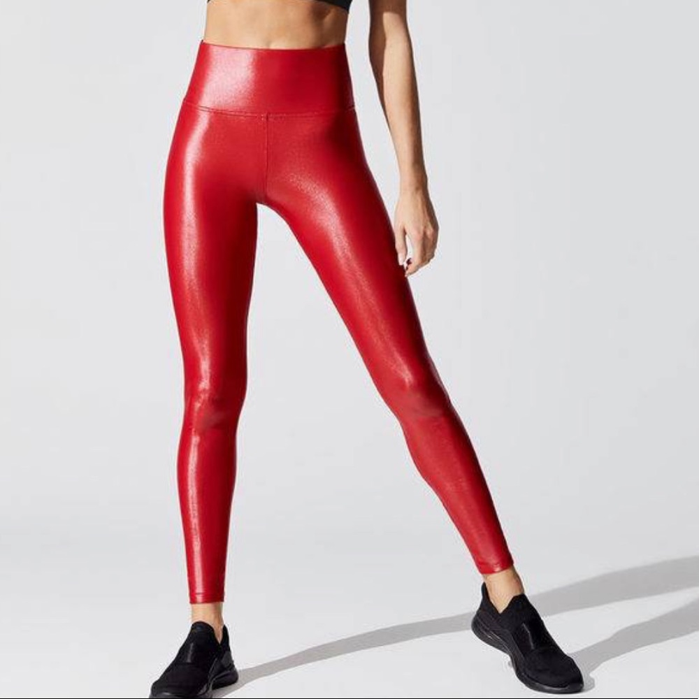 Carbon38 red high rise full length Takara